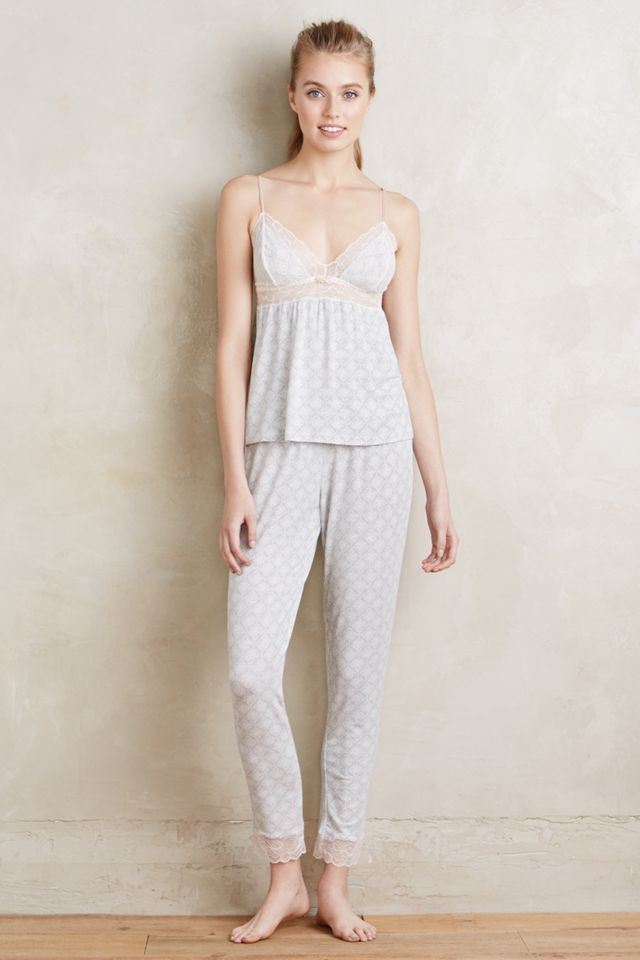 Eberjey Lace-Trimmed Sleep Pants #2