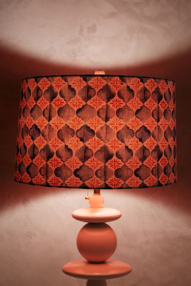 Watercolor Tile Lamp Shade #1