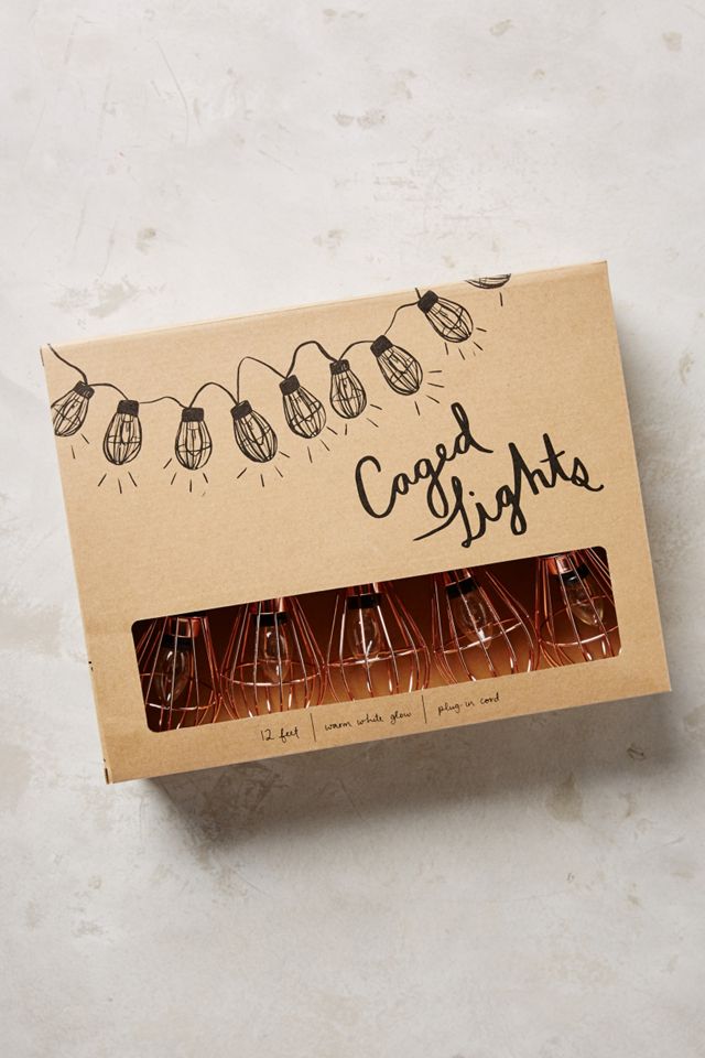 Caged Bulb String Lights #4