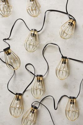 Caged Bulb String Lights