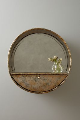 Industrialist Mirror Shelf