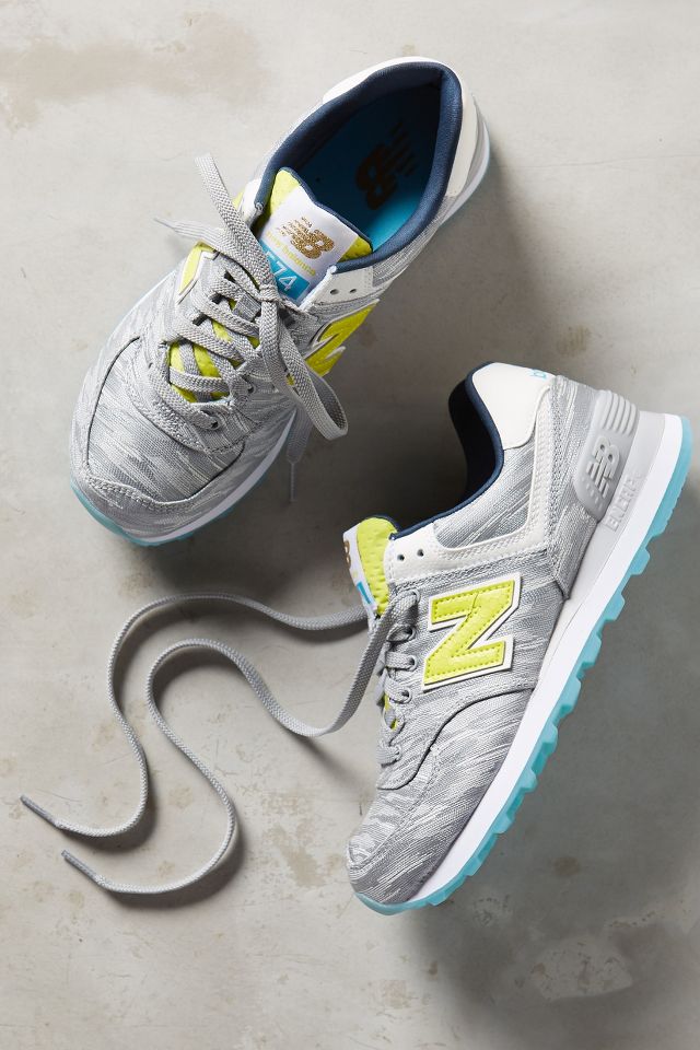 Anthropologie New Balance Silver 574 Sneakers
