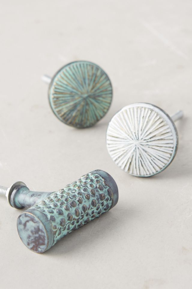 Verdigris Tracings Knob #1