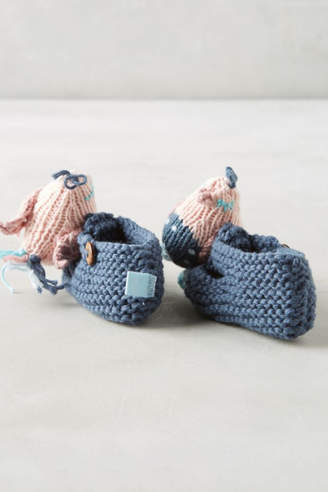 Sleepy Bird Rattle Booties #1