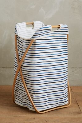 Seastriped Foldable Hamper