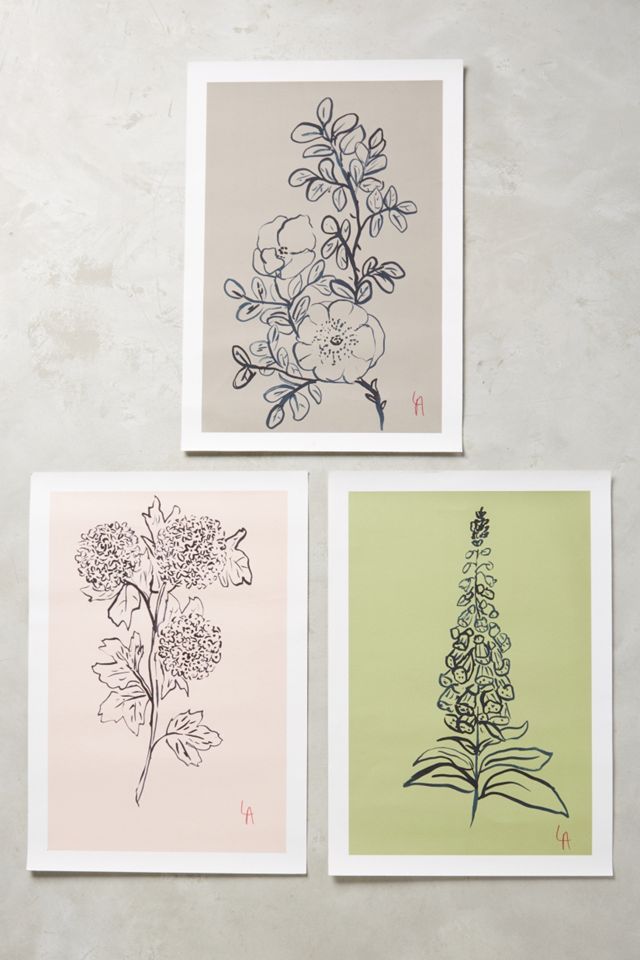 Floral Silhouette Print #1