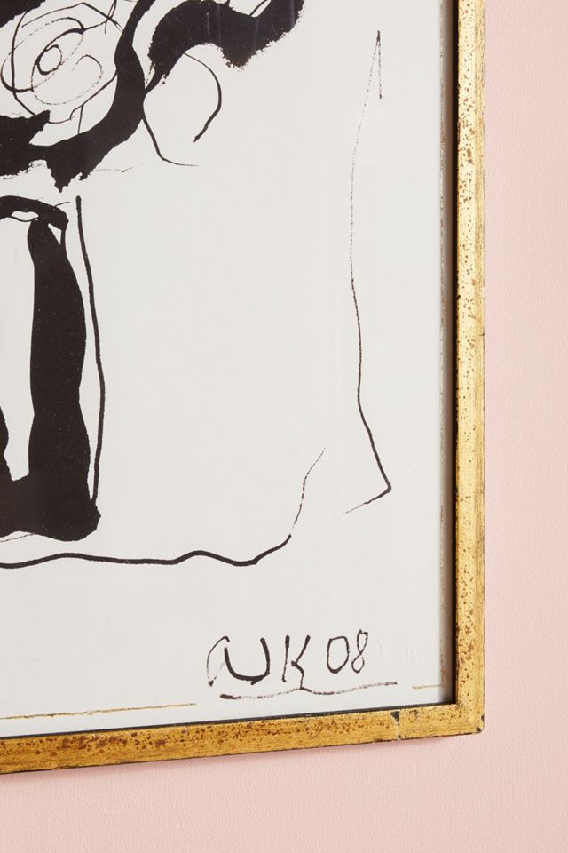 Ink Flower Wall Art #1