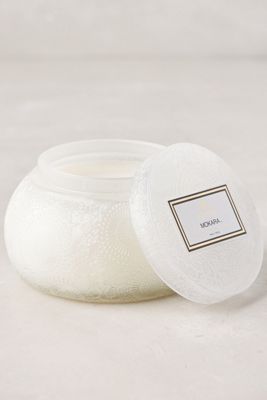 Voluspa Rounded Cut Glass Candle