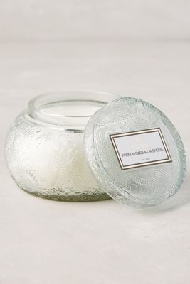 Voluspa Rounded Cut Glass Candle