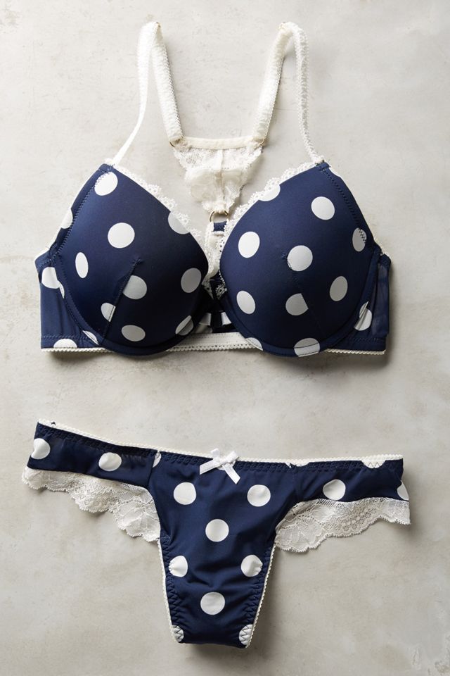 Blush Polka-Dot Thong #1