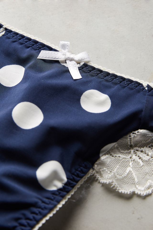 Blush Polka-Dot Thong #4