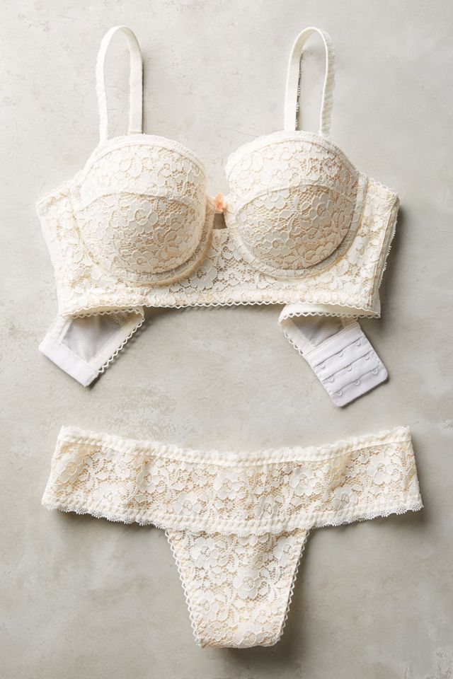 Blush Eyelet Long-Line Bra #4