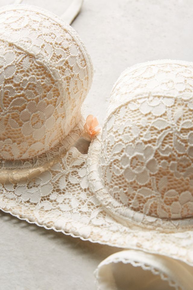 Blush Eyelet Long-Line Bra #3