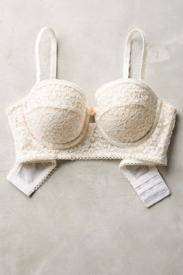 Blush Eyelet Long-Line Bra