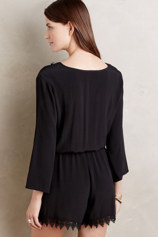 Lace-Trimmed Romper #1