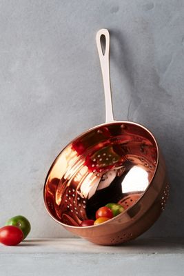 Copper Hanging Colander