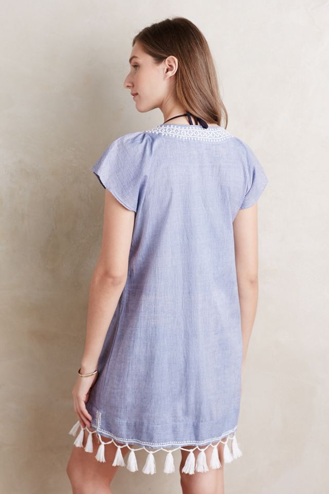 Tasseled Chambray Tunic #1