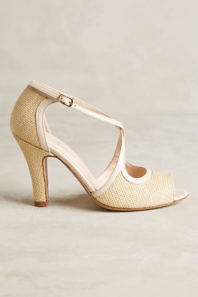 Nora Scarpe di Lusso Raffia Heels #1