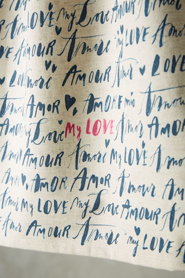 Language Of Love Dishtowel #1