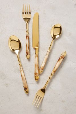 Horn Inlay Flatware