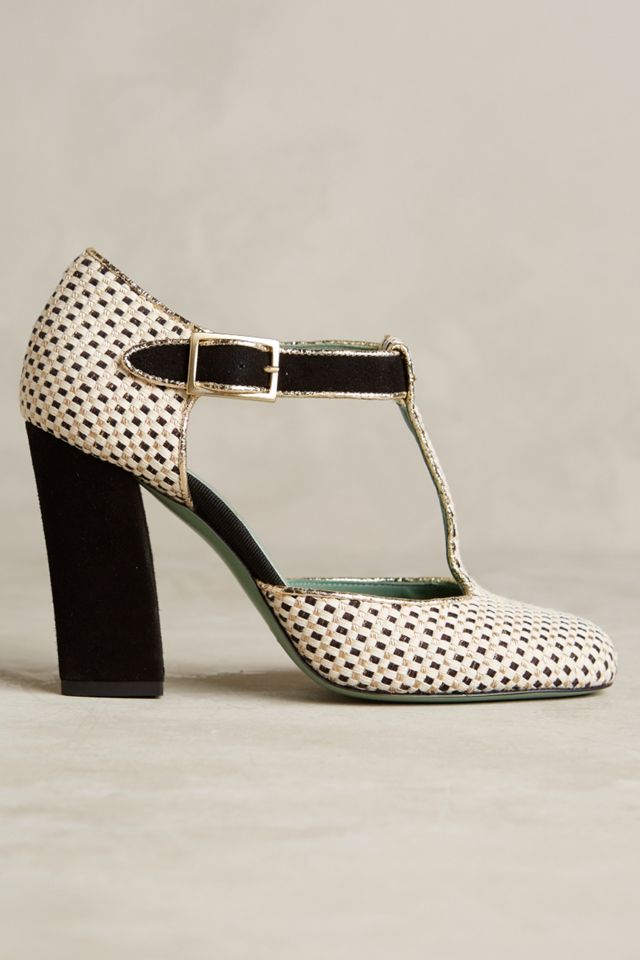 Paola d'Arcano Nero T-Strap Heels #1