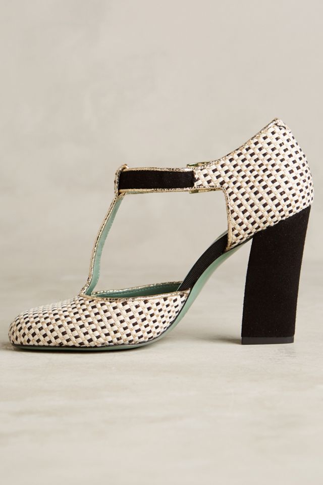 Paola d'Arcano Nero T-Strap Heels #2