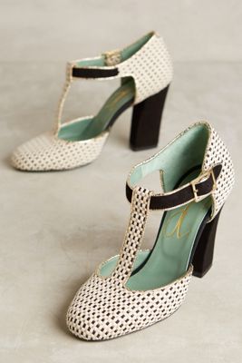 Paola d'Arcano Nero T-Strap Heels