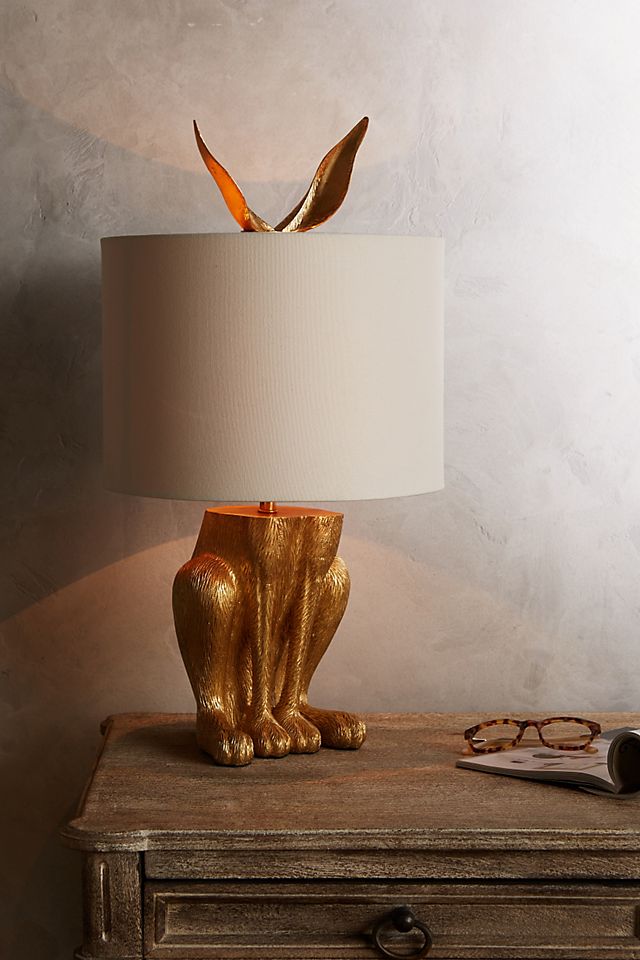 Gilded Hare Table Lamp Anthropologie, Anthropologie Table Lamp