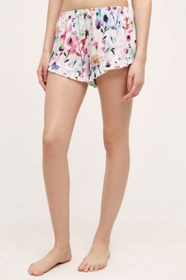 Ruffled Floral Sleep Shorts