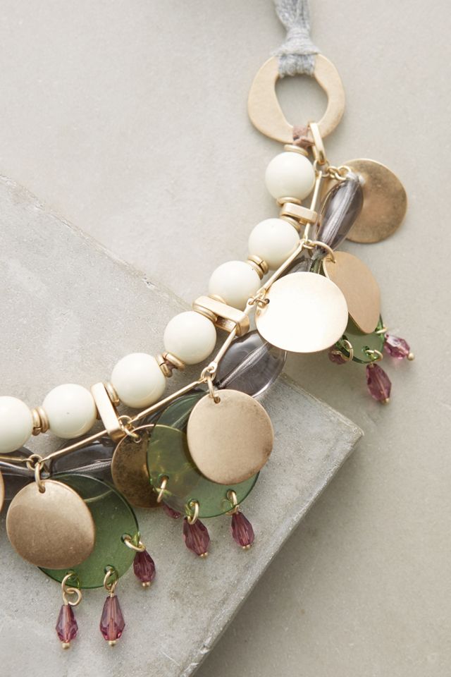 Meadow Pebble Bib Necklace #1