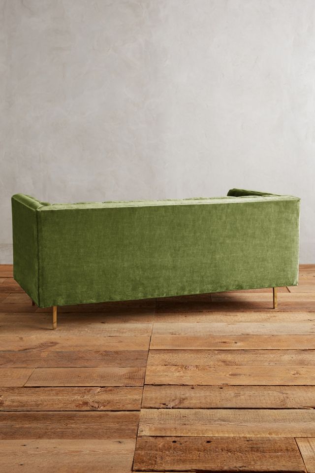 Slub Velvet Mina Settee #1