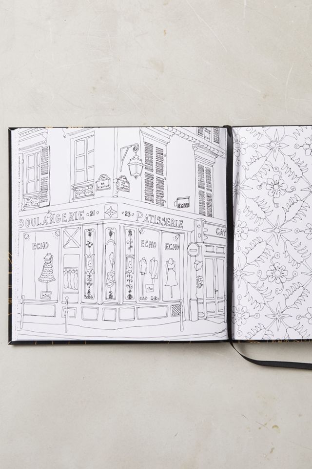 Paris Street Style Coloring Book #2