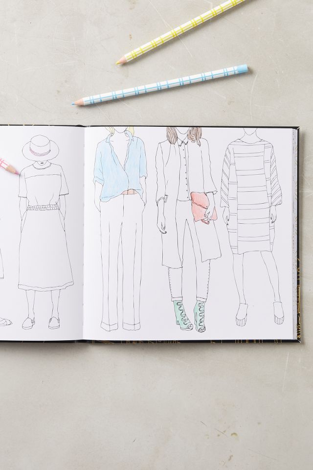 Paris Street Style Coloring Book Anthropologie