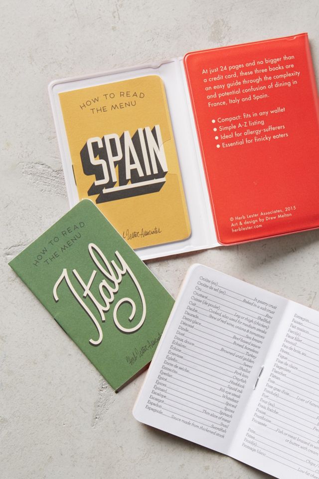 How To Read The Menu In France, Italy And Spain #1