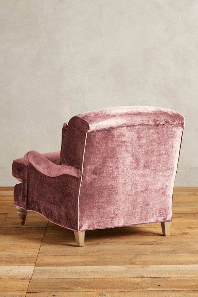 Slub Velvet Glenlee Chair, Wilcox #1