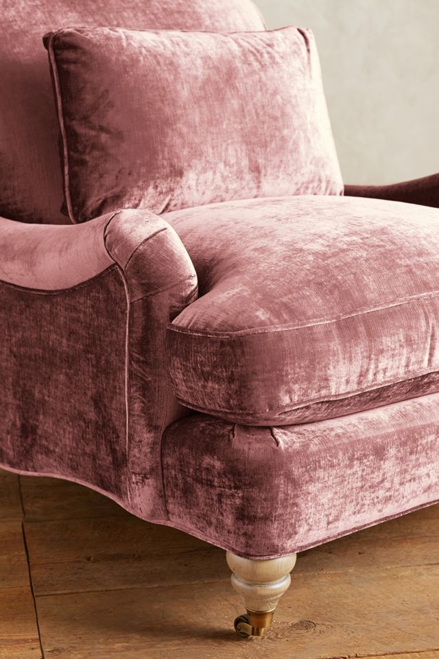 Slub Velvet Glenlee Chair, Wilcox #2