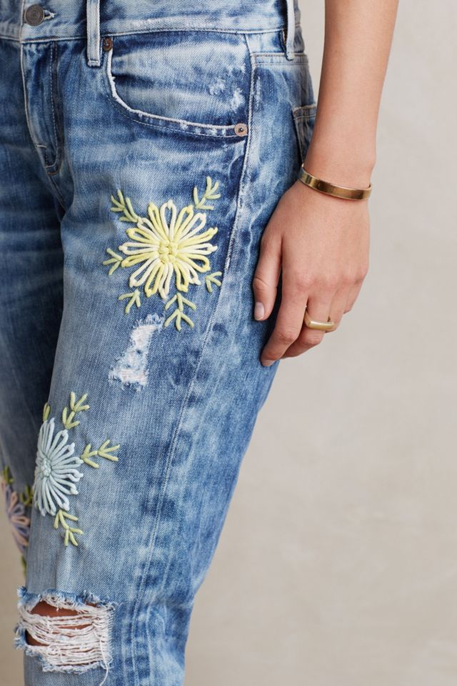 Embroidered Posy Jeans #4