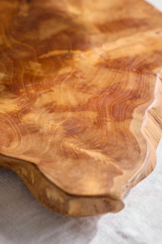 Natural Teak Serving Stand #1