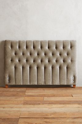 Slub Velvet Tufted Lena Headboard