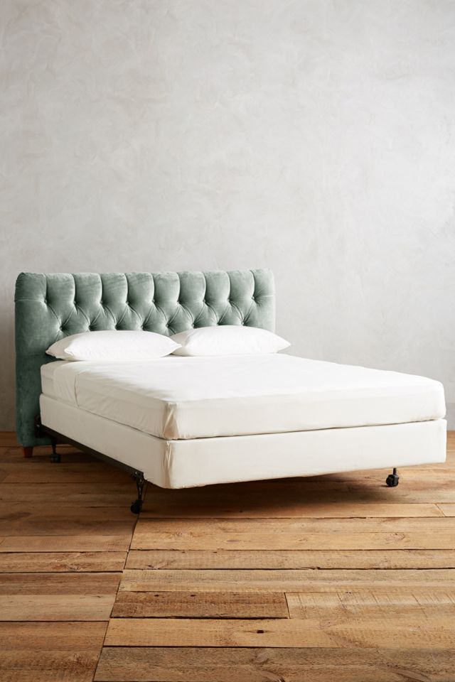Slub Velvet Tufted Lena Headboard #2