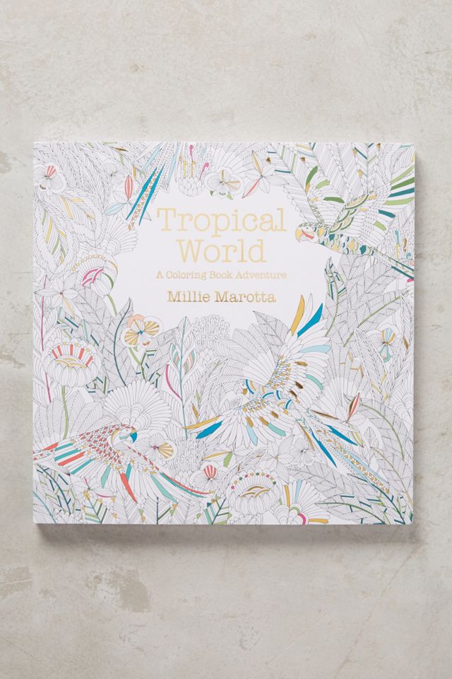 Tropical World A Coloring Book Adventure Anthropologie