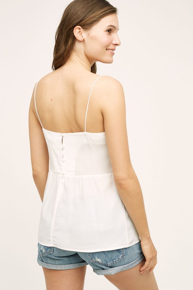 Silk Peplum Cami #1