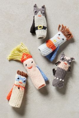 Hand-Knit Finger Puppets