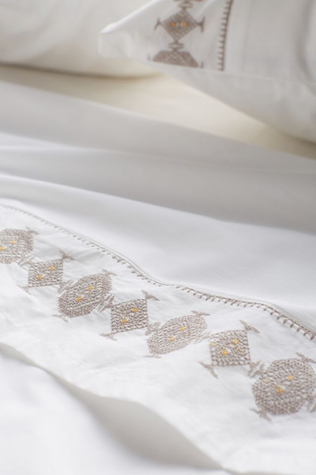 Embroidered Leoti Sheet Set #1