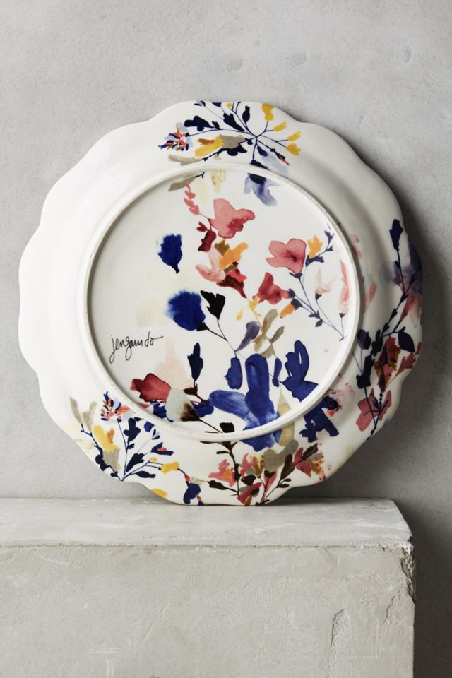 Wildflower Study Dinner Plate #3
