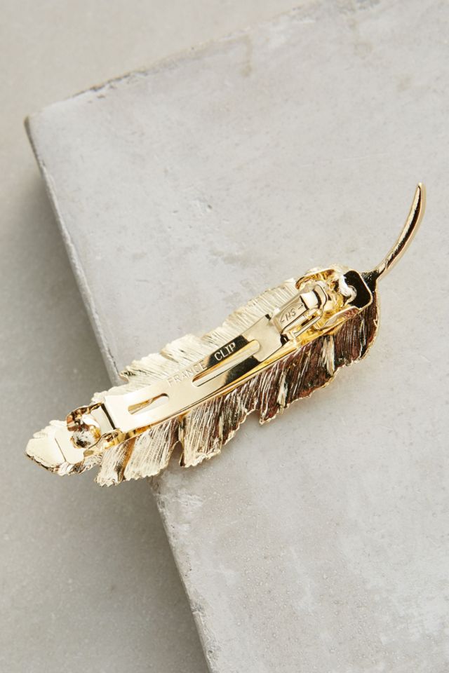 Gilded Leaf Barrette #1