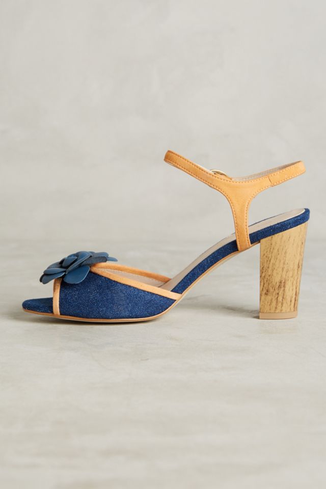 Cleo B Eva Flower Heels #2