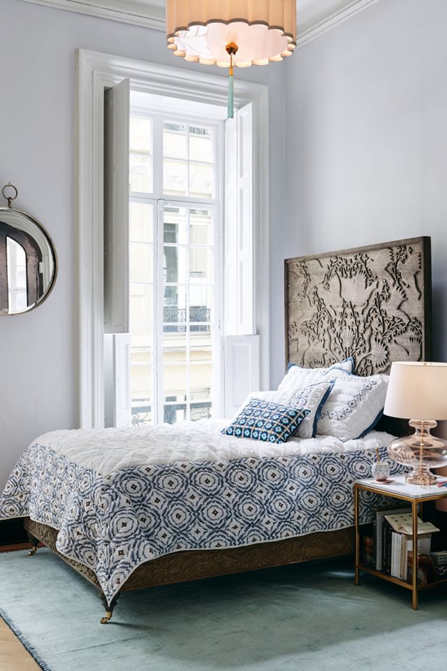 Tile-Embroidered Pillow #3