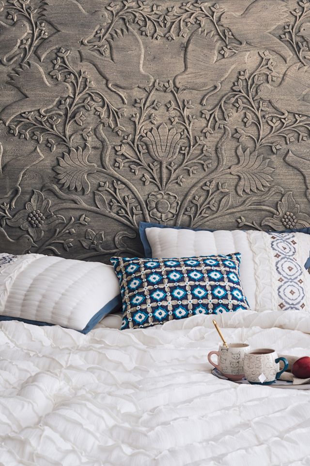 Tile-Embroidered Pillow #4