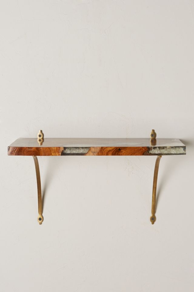 Tempered Teak Shelf #1